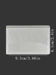 2/10pcs Transparent Plastic Card Holder - Waterproof Protective Case, Suitable For Medical Insurance Cards, ID Cards And Bank Cards, Campus Cards, Bus Cards, Light Rail Cards, Work Cards, Waterproof And Stain-Resistant, Easy To Identify Card Holder Card Information Back To School
