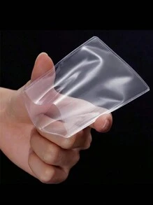 2/10pcs Transparent Plastic Card Holder - Waterproof Protective Case, Suitable For Medical Insurance Cards, ID Cards And Bank Cards, Campus Cards, Bus Cards, Light Rail Cards, Work Cards, Waterproof And Stain-Resistant, Easy To Identify Card Holder Card Information Back To School