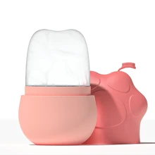 1 pieza Rodillo facial de hielo de silicona, rodillo facial de belleza de hielo, rodillo de hielo para cara, ojos y cuello, cuidado de la piel con rodillo de hielo, soporte de hielo para la cara, molde de silicona reutilizable para hielo facial - sin flores secas, spa, cuidado facial, regalo para chicas