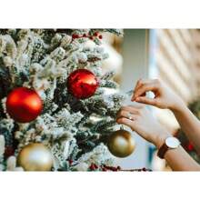 1 tấm áp phích trang trí Giáng sinh năm mới cây thông Noel quà tặng nai sừng tấm bánh gừng người đàn ông vải in áp phích nghệ thuật treo tường trang trí phòng nhà không có khung - Nhiều màu - Xem 46