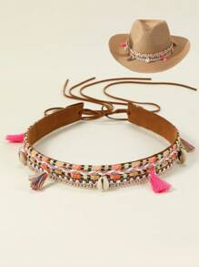 2 szt. Unisex haftowany kapelusz przeciwsłoneczny z motywem głowy bydła, kapelusz kowbojski/kowbojski, kapelusz plażowy boho, miękki filcowy kapelusz fedora, swobodny kapelusz z włókna poliestrowego na każdą porę roku