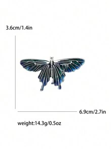 女士时尚珐琅蝴蝶胸针水钻昆虫别针派对宴会休闲配饰礼物
