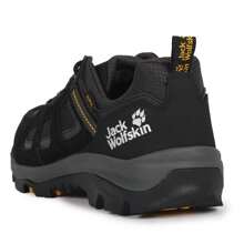 Jack Wolfskin 男 運動鞋戶外出遊登山舒適透氣低筒休閒鞋 4042441-6055 - 黑色/明黃色 - 查看 2