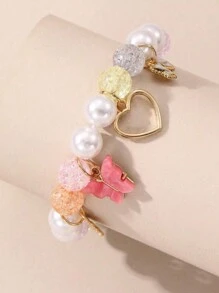 1pc Butterfly Crystal Beads Children's Bracelet