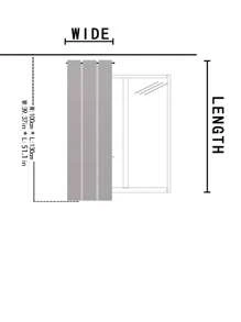 Rèm ngắn một bảng điều khiển kẻ sọc - Đen và trắng - Xem 6