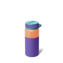 BrüMate Rotera 15oz Stainless Steel Kids Water Bottle With Touch Free Straw And Carry Handle | 100% Leakproof Insulated Water Bottle | Silicone Sleeve Prevents Scratches And Dents - Guava - View 7