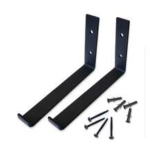 Pair Of Inverted French Hands For Shelf 20cm - Black - View 3