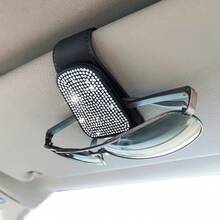 Giá đỡ kính râm cho tấm che nắng ô tô, 1 gói Giá đỡ kính Kẹp treo kính mắt cho kẹp thẻ vé ô tô - Xanh và trắng - Xem 2