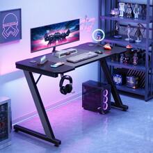 80/120/160CM Gaming Table Desk Computer Table Gamer PC Table Work Table Gaming Table Premium Gaming Desk Gamer Computer Table - Black - View 3