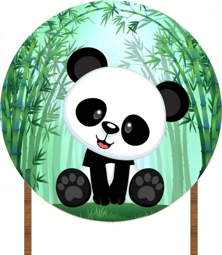 Round Canvas Panel 150X150 - Panda Theme - Matte Canvas - Nhiều màu - Xem 1