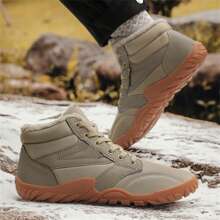 1 par de botas de nieve para mujer para exteriores, impermeables, con forro térmico, zapatos cálidos de invierno para otoño/invierno