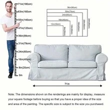 1pc Framed Canvas Painting - Vibrant Visual Art Wall Art Prints With Frame - For Halloween Christmas Thanksgiving Gift, Living Room & Bedroom Decor, Unique Festival Gift For Her/Him - 白色 - 查看 7