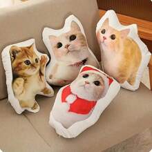 Customizable Pet Plush Photo Pads, Personalized Pet Pillows, Unique Birthday Gifts For Animal Lovers, Polyester Fiber, Mixed Colors, Double-Sided Customization, Ideal Gifts For Father's Day Ornamental,Engraved Stylish,Fashion,Colorful,Vintage,Cute,Contracted,Cuties Custom,Unique,Customized,Personalized Pet For Anniversaries,For Birthdays
