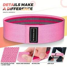 Set de 3 bandas de resistencia, cuerda de tensión elástica antideslizante, adecuada para levantamiento de piernas y glúteos, estiramiento corporal, ejercicio, yoga, accesorios de gimnasio Pilates