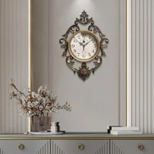 1 pieza, Reloj de pared vintage, Reloj de pared silencioso, Decoración de pared, Decoración del hogar, Decoración del hogar, Decoración de la habitación, Regalos de cumpleaños, Graduación, Decoración de dormitorio, Decoración de dormitorio, Regreso a la escuela - color cobre antiguo - Ver 3