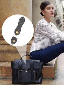 1 Pc Shoulder Strap Connection Leather Buckle DIY Bag Special Leather Buckle Operation Simple Bag Fixing Buckle Detachable - Multicolor - View 1