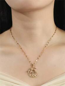 QUINNIA 1 chiếc vòng cổ mặt dây chuyền hình con nai bằng đồng khảm ngọc trai Zirconia, hộp quà tặng, thích hợp để đeo hàng ngày, làm quà tặng tiệc tùng và Giáng sinh - Nhiều màu - Xem 4