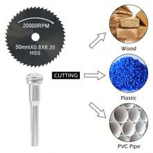 30Pcs Cutting Wheel Set Incisive Cutting Disc Kit Wear Resistant Circular Saw Blade Set Rotary Tool Accessories For Cutting Wood Plastic Metal Ceramic - Black - View 5