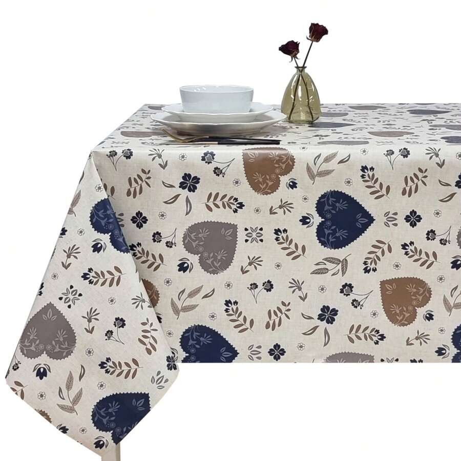 Tablecloths - Azul Y Marrón - View 1