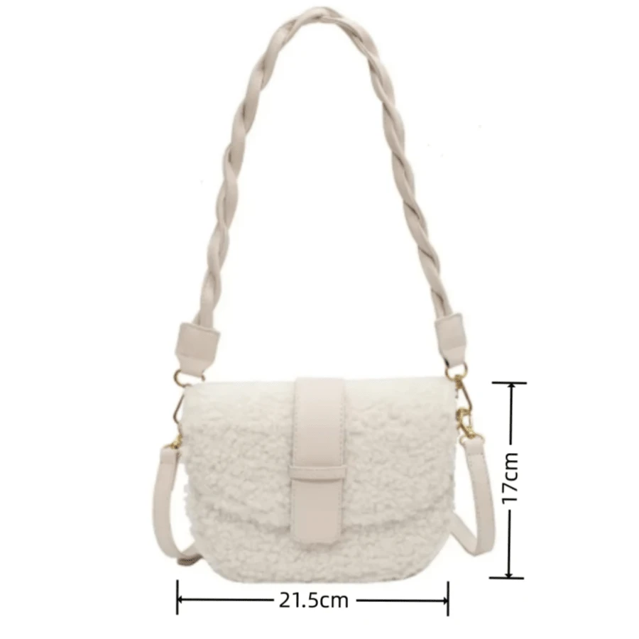 New Women's Crossbody Shoulder Bag Messenger Weave Strap Saddle Armpit