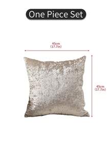 1pc Plain Velvet Decorative Cushion Cover, Simple Solid Color Dirt-Resistant Cover, For Bedroom/Living Room/Sofa Decor (Pillow Insert Not Included) Gifts Birthday Graduation