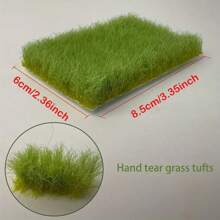 Height 12mm Miniature Grass Strips Model Scene Props Decoration Craft Wheat Field Grass Model For HO Train Scene DIY Model Railway Landscape - As Photo - View 9