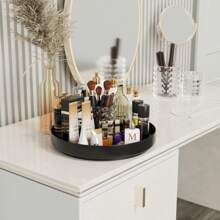 Metal Lazy Susan Turntable   33cm (13 Inch) Cupboard Organiser Rotating Spice Rack For Kitchen Refrigerator Pantry Cabinet - 黑色 - 查看 5