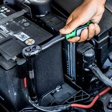 Socket Wrench SetAutomotive Repair And Home Machine Tool Set With 72-Pocket Reversible Ratchet, CR-V Socket And S2 Screwdriver Kit - 綠色 - 查看 5