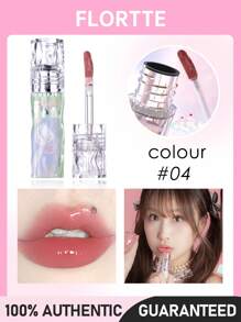 FLORTTE Girls Dormitory Series Lip Glaze 04# Soft Heart In A Second 2.6g - 04#Bersikaplah lembut sejenak - View 1