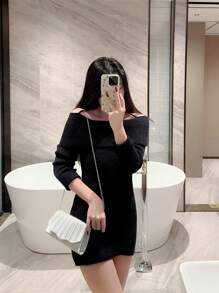 1 件经典褶皱缎面设计正式晚礼服派对手拿包，优雅适合舞会、婚礼、舞会舞蹈信封链包，时尚派对包，非常适合派对、婚礼、舞会、晚宴/宴会、必备婚礼物品，完美搭配毕业礼服、舞会礼服