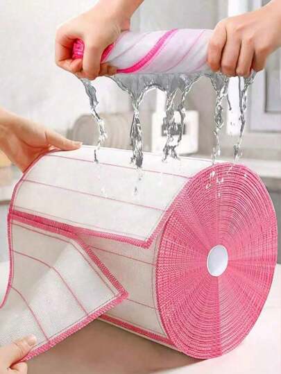 Absorbent Microfiber Dish Cloths, Kitchen Dishwashing Cloth, Oil-Free And Absorbent Stain Removal Towels, Lint Free Dishwashing Towels, Scouring Pads, And Cleaning Rags - Kitchen Accessories And Cleaning Tools