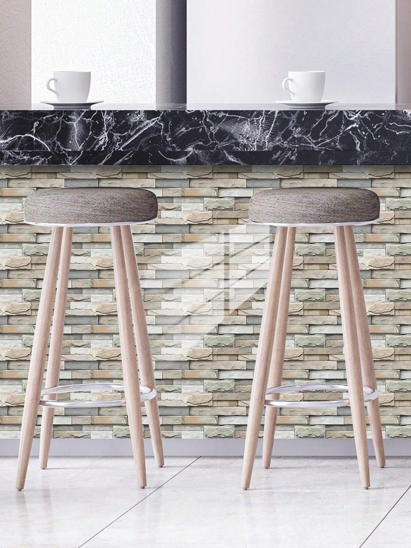 Faux Masonry Pattern Home Decoration PVC Wall Stickers Wallpaper