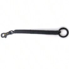 قلاب مفتاح كوردي هاتف اللون متعدد قابل للسحب، زنبرك بلاستيكي كويلي مطاطي لسلسلة مفاتيح، قلاب مناسب للاستخدام المدرسي