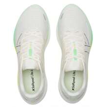XTEP Speed 5.0 男士低帮运动鞋，耐磨、轻便、时尚休闲跑步鞋 - 帆白/螢光淺青綠/電粉綠 - 查看 6