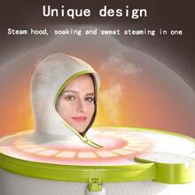 Foldable Full Body Bathing Tub For Adults, Thickened Portable Home Use Sauna Sweat Tub, 1 Second Folding Bathtub With Steaming Hood, 2-In-1 Hydrotherapy & Sauna Bathtub Bathroom Decor Summer Back To School