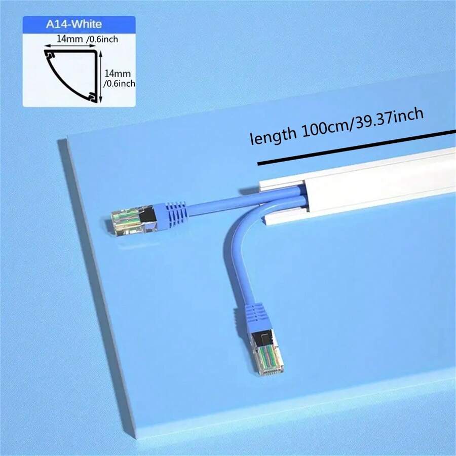 1pc 39.37inch Mini Wire Hider Paintable Cable Seal Parts Wire Seals