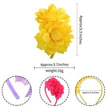 1pc Kids Plain Flower Headband, New Children's Party/Performance Floral Hair Hoop, Korean INS Rose Flower Headband Hair Accessories For Daily Use