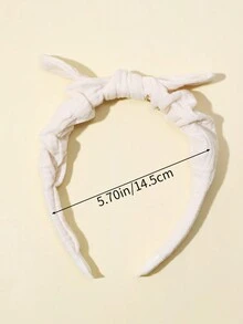 1 件纯色面料简约可爱兔耳朵头带 - 兔耳朵髮箍 - 查看 6