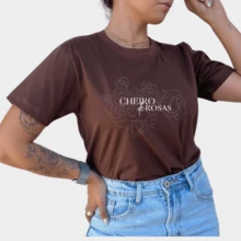 Women's T-Shirt Scent Of Roses Personalized Religious Christian Comfortable Lightweight - Màu tím - Xem 3