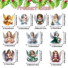 10 đồ trang trí treo bằng gỗ Giáng sinh dễ thương, hoàn hảo để trang trí cây thông Noel, trang trí tiệc Giáng sinh, quà tặng năm mới tuyệt vời nhất cho bạn bè - Nhiều màu - Xem 2