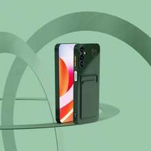 1 Ốp điện thoại silicon có nút bấm hai màu, thiết kế hình khối thân thiện với da, phù hợp với A54/A14/A33/A02S/A34 - màu xanh lá - Xem 11