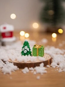 4pcs Mini Creative Christmas Decorations, Home Office Desk Ornaments Best Gifts Winter Room Decor