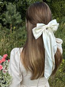 1/10/20Pcs Random Color Hair Bows With Long Tail Bow Hair Clips Elegant Hair Ribbon Hair Accessories For Women Daily Wear Suitable For Many Occasion Valentine's Day Valentines,Hair Barrettes Claw Clips