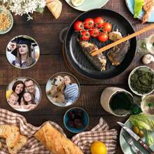 2 Stück personalisierte Keramik Untersetzer mit individuellen Fotos und Text, Getränke Untersetzer mit weicher Korkrückseite, rutschfeste runde/quadratische Untersetzer, perfekt für Kaffeetische, Esstische, Einweihungsgeschenke und Heimdekoration