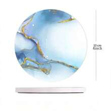 2 Stück personalisierte Keramik Untersetzer mit individuellen Fotos und Text, Getränke Untersetzer mit weicher Korkrückseite, rutschfeste runde/quadratische Untersetzer, perfekt für Kaffeetische, Esstische, Einweihungsgeschenke und Heimdekoration