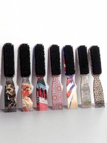 1支大号黑色胡须刷，软毛梳，颈部除尘刷，多功能男士面部胡须造型刷，返校季、旅行度假必备，女士美发配件，刷子，发梳，边缘梳，梳发，梳子，梳发，解结刷，球形刷，迷你发梳，发梳套装，木梳，发梳，背梳，造型刷，卷发刷，边缘梳，梳子，梳发，发梳套装，梳发，卷发梳，解结刷，女士发梳，头发，旅行，美发产品，美发工具，美发用品，理发师，理发师配件，理发店，美发设备 - 彩色 - 查看 1