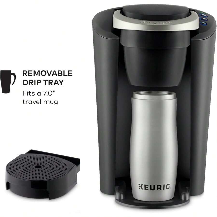 SingleServe KCup Pod Coffee Maker, With 3 Brew Sizes, Smart Start