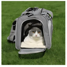 Dog And Cat Transport Bag Backpack Airplane Travel Suitcase - 彩色 - 查看 1