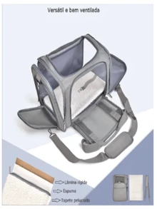 Dog And Cat Transport Bag Backpack Airplane Travel Suitcase - 彩色 - 查看 3