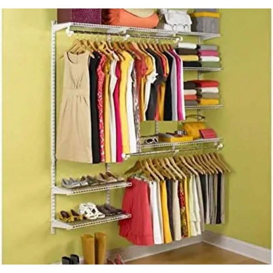 Configurations Deluxe Custom Closet Kit, 36 Ft. Adjustable Metal Wire